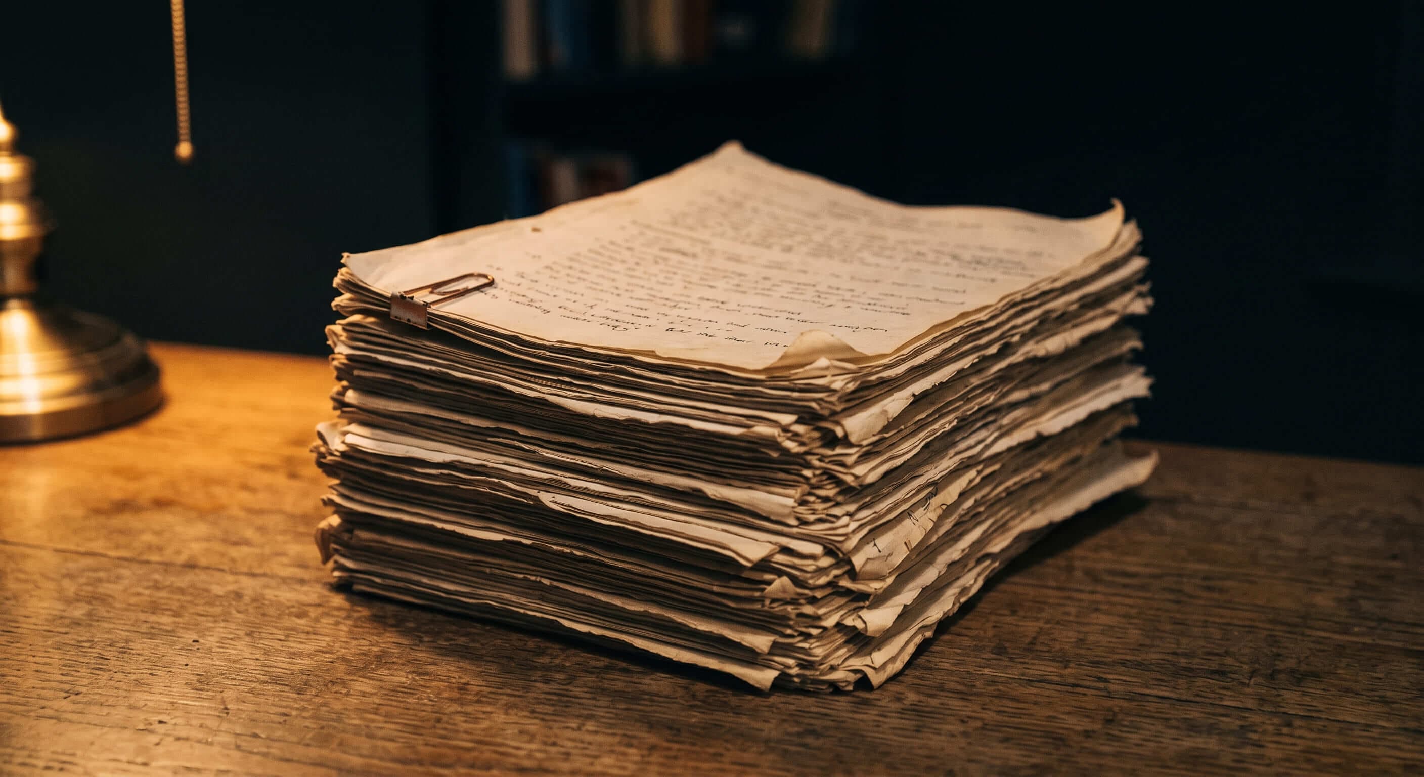 An old manuscript page